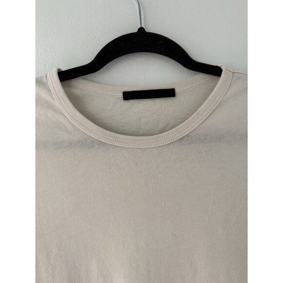 Jenni Kayne Women’s S Beige T-Shirt Short Sleeve 100% Cotton Crew Neck Top - Picture 2 of 7